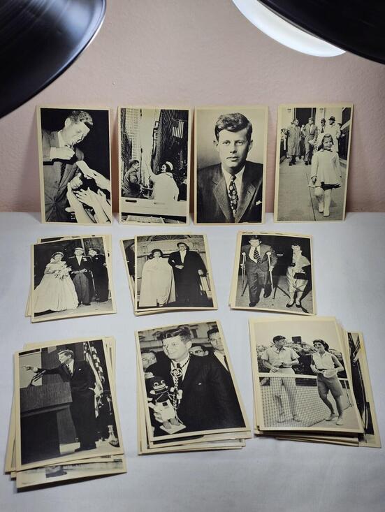 Other - Vintage Lot Of 39 John F Kennedy and Family Black And White Photo Info Cards